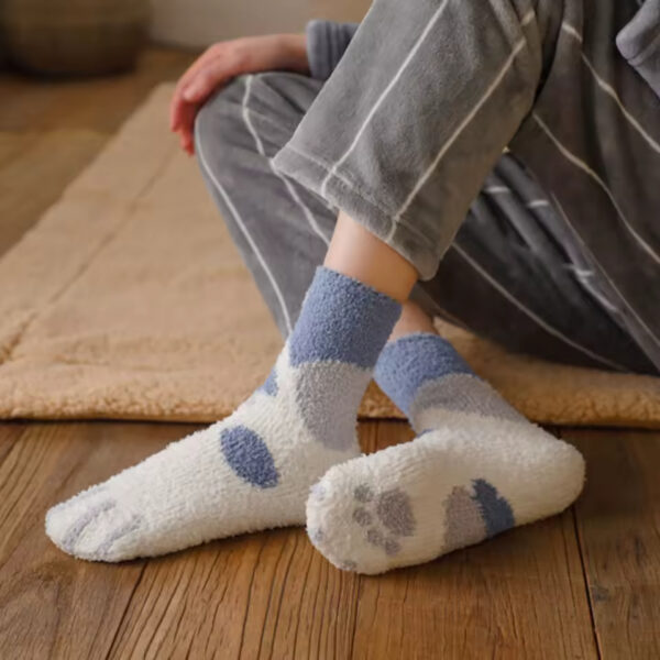 Chaussettes Chat Azur