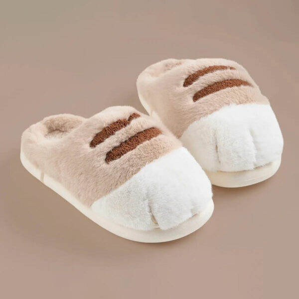 Chaussons Pattes de Chat Beiges 'Kitty'